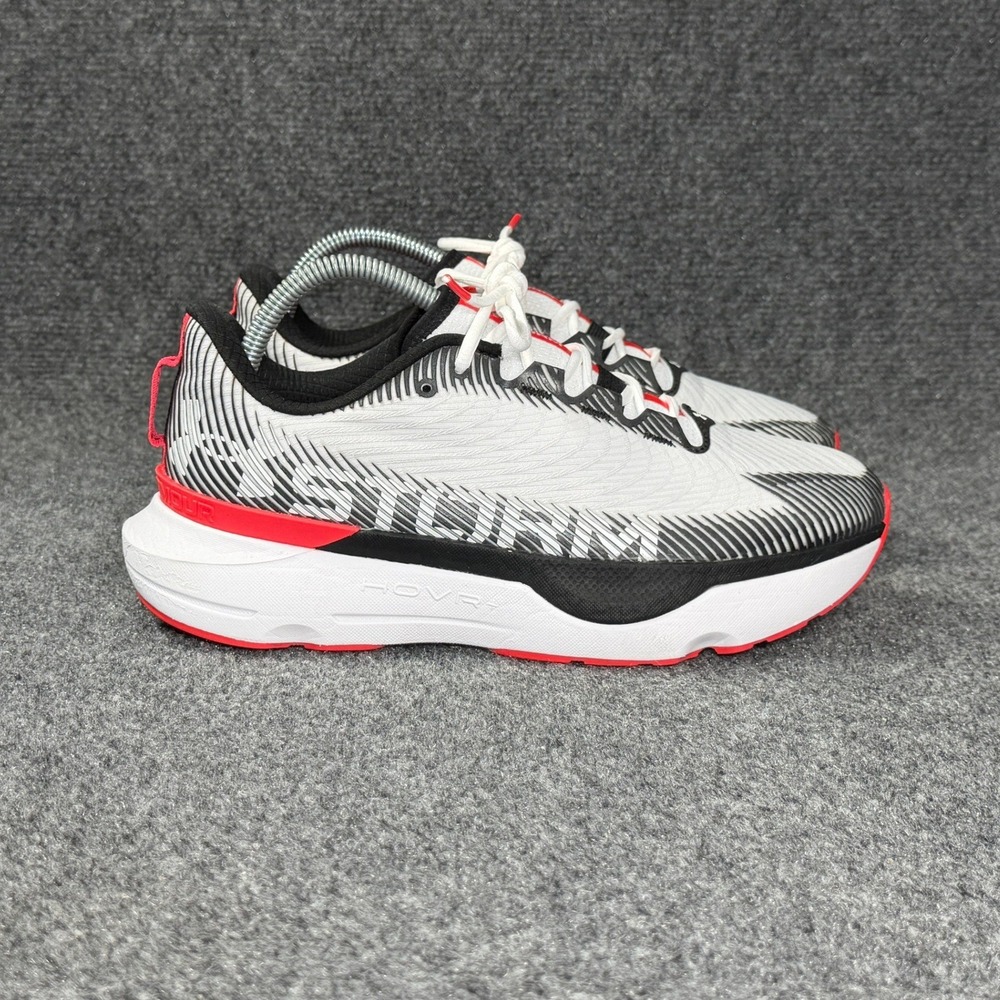 Under Armour HOVR Infinite Pro Storm Running Shoes Women's 9 White Black Red Run